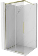 Mexen Rox ścianka prysznicowa Walk-in 70 x 200 cm, transparent 8 mm, złota - 8C2-070-003-50-00