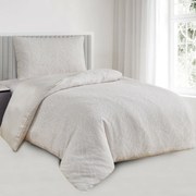 Pościel żakardowa Florida beżowy, 140 x 200 cm, 70 x 90 cm