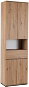 Zamykany regał słupek 60 cm dab artisan L5-A28
