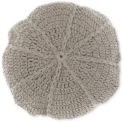 Okrągła poduszka dekoracyjna DORA 45 cm, szara