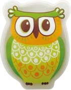 Grzejąca poduszka żelowa Sowa, zielony