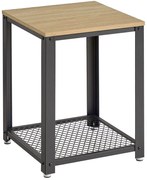 Loftowy stolik kawowy z półką dąb sonoma K9-B67