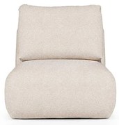 Kremowy fotel z materiału bouclé Mirel – Rodier