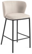 Beżowy hoker (wysokość siedziska 65 cm) Ciselia – Kave Home