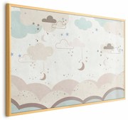 Plakat Bajkowa noc 30x21cm z ramą złotą bez marginesu ARTGEIST B