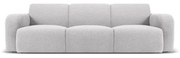 Jasnoszara sofa z materiału bouclé 235 cm Molino – Micadoni Home