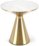 Złoto-biały stolik kawowy w stylu glamour Z3-T89
