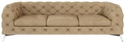 Jasnobrązowa aksamitna sofa 243 cm Chelsea – Ropez