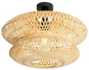 Orientalna bambusowa lampa sufitowa - Ostrava DoubleKolonialny Oswietlenie wewnetrzne