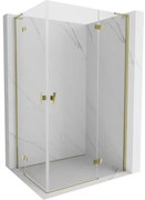 Mexen Mist-H L Duo kabina prysznicowa uchylna prawa 85 x 100 cm, transparent, złota - 8A5L-085L-100P-50-00