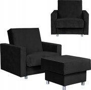 Fotel rozkładany z podnóżkiem Alicja Family Meble