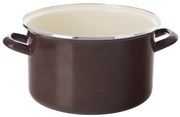 Orion Emaliowany garnek z rantem Brown, 6,5 l, 6,5 l