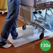 Jednorazowa higieniczna mata czyszcząca, dekontaminacyjna, 60 x 90 cm, 4 x 30 szt., biały