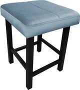 Taboret KLASYK tkanina Welur stelaż metalowy