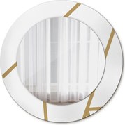 Lustro dekoracyjne okrągłe Kompozycja liniowa