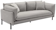 Kanapa 3-osobowa z szarą tapicerką - CORFINO