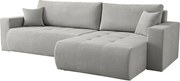 Uniwersalny narożnik do salonu Kora - tkanina Wind, szary