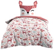 Pościel dziecięca 140 x 200 cm, dwuczęściowa, wzór w sarny