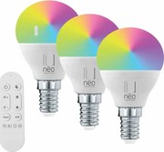 Immax NEO 07745CDO - ZESTAW 3x ściemnialna żarówka LED RGB+CCT E14/6W/230V Wi-Fi+pilot