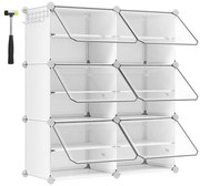 Modułowy regał z przegródkami BOXIFY biały