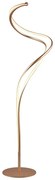 Lampa stojąca LED w kolorze złota z metalowym kloszem (wys. 160 cm) Nala – Trio Select