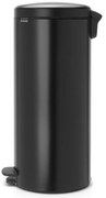 Stalowy kosz na śmieci z pedałem w kolorze matowej czerni 30 l NewIcon – Brabantia