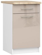 Nowoczesna szafka kuchenna w kolorze cappuccino L0-R91