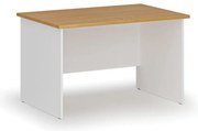 Biurko PRIMO WHITE, 120x80 cm, biały/buk