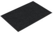 Trwała mata wejściowa z PVC, dywanowa, 90 x 150 cm, czarna