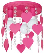 Lampa Sufitowa CORAZON PINK 3xE27