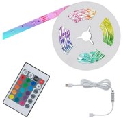 Brilo - LED RGB Taśma ściemnialna 6,6m LED/6W/USB + pilot