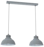 Żyrandol na lince SVEN 2xE27/15W/230V szary