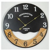 Zegar ścienny 1xAA śr. 60 cm czarny/beżowy