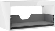 Mexen Box-A korpus szafki podumywalkowej 90 cm, 1 szuflada, biały połysk - 91AX0-0900-470-1-00