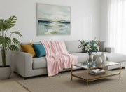 Mikropluszowy koc SOFT, jasnoróżowy Rozmiar: 160 x 200 cm