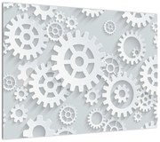 Obraz - Koła zębate (70x50 cm)