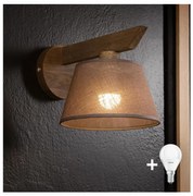 Brilagi - LED Kinkiet ANTHONY 1xE14/40W/230V dąb orzech/brąz