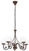 Brilagi - LED Żyrandol na łańcuchu COTTAGE 5xG9/40W/230V brązowy/biały