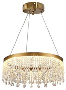 LAMPA SUFITOWA WISZĄCA LED APP1730-1CP Złota 40cm