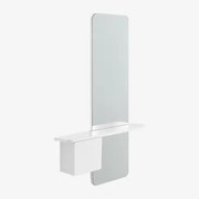 Przedpokój 80x120 Cm Z Mdf Z Lustrem Varna Biała - Sklum