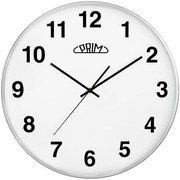 Metalowy zegar srebrny PRIM Alfa ∅ 400 × 40 mm