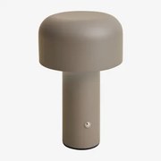 Bezprzewodowa Lampa Stołowa Led Z Żelaza Loentia Grey - Sklum