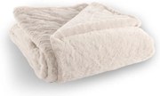 Białobeżowy koc ze sztucznego futra 150x200 cm Ruby – Tiseco Home Studio