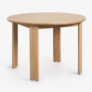 Okrągły Stół Ogrodowy Ø110 Cm Z Drewna Akacjowego Uleno Jasny Akacjowy Brąz - Sklum