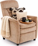 Beżowy Rozkładany Fotel Wypoczynkowy H4-P97