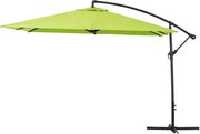 Parasol ogrodowy "Ilios 3" z boczną nogą - Aluminium - Kwadratowy - 3 x3 m - Zielony