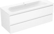 Mexen Orio szafka łazienkowa 120 cm z umywalką Vela, 2 szuflady, biała mat - 91A10-12047-2-BFF01-W23M01