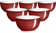 Mäser Zestaw 6 misek Bel Tempo 14 cm, czerwony