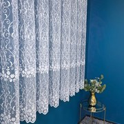 Firana haftowana Nora tiul siatka wzorzysta ozdobna wys. 180 cm
