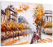 Obraz - Ulica w Paryżu (70x50 cm)